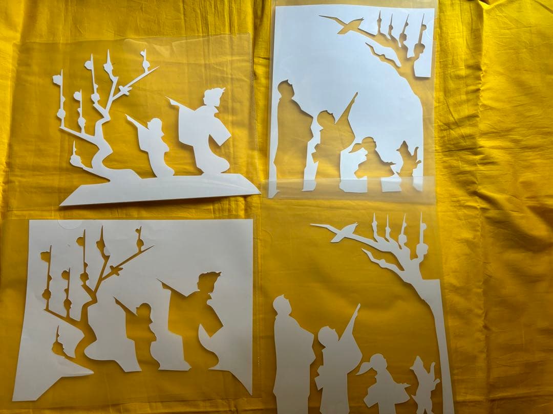 三代目林家正楽 師匠　 寄席紙切り　銘「湯島の白梅」