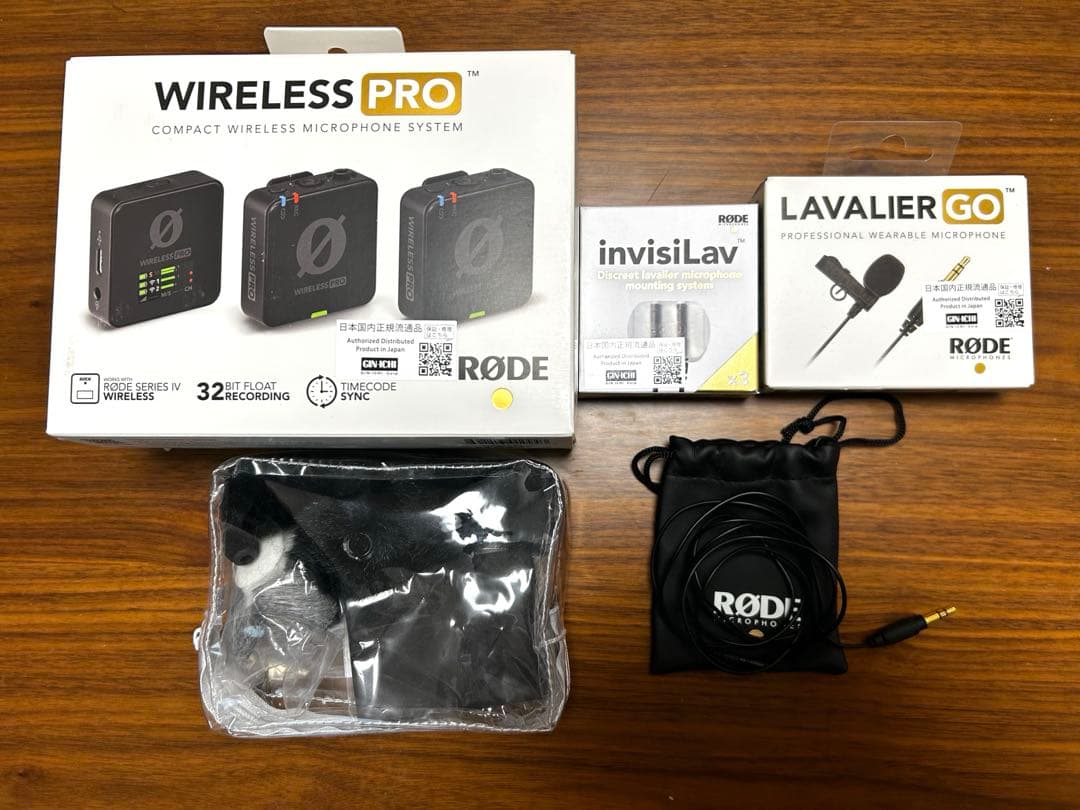 RODE WIRELESS PRO +Lavalier GO×２+ invisi
