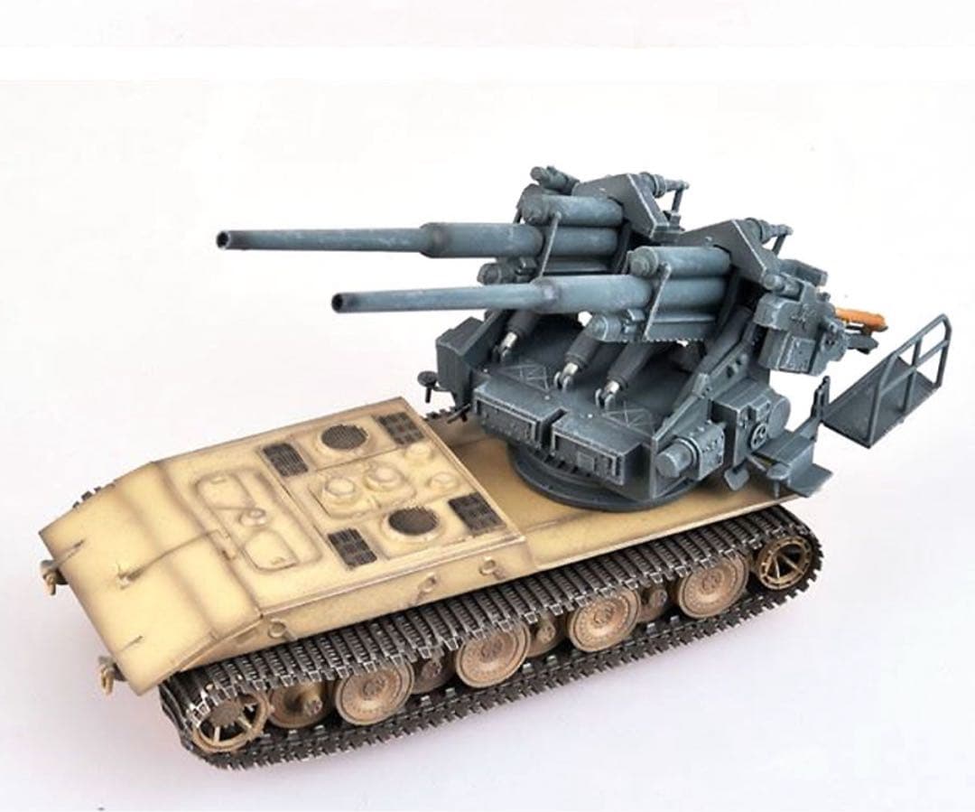 ドイツ軍 E-100自走砲 128mm FlaK40連装高射砲　1/72 完成品