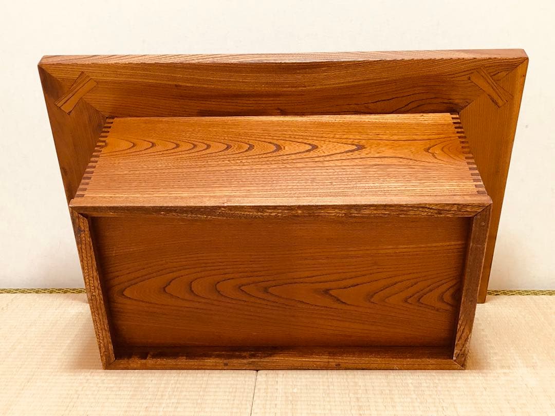 珍しい ほぞ組 欅 けやき 天然木 囲炉裏 火鉢 暖炉重量約27.4kg