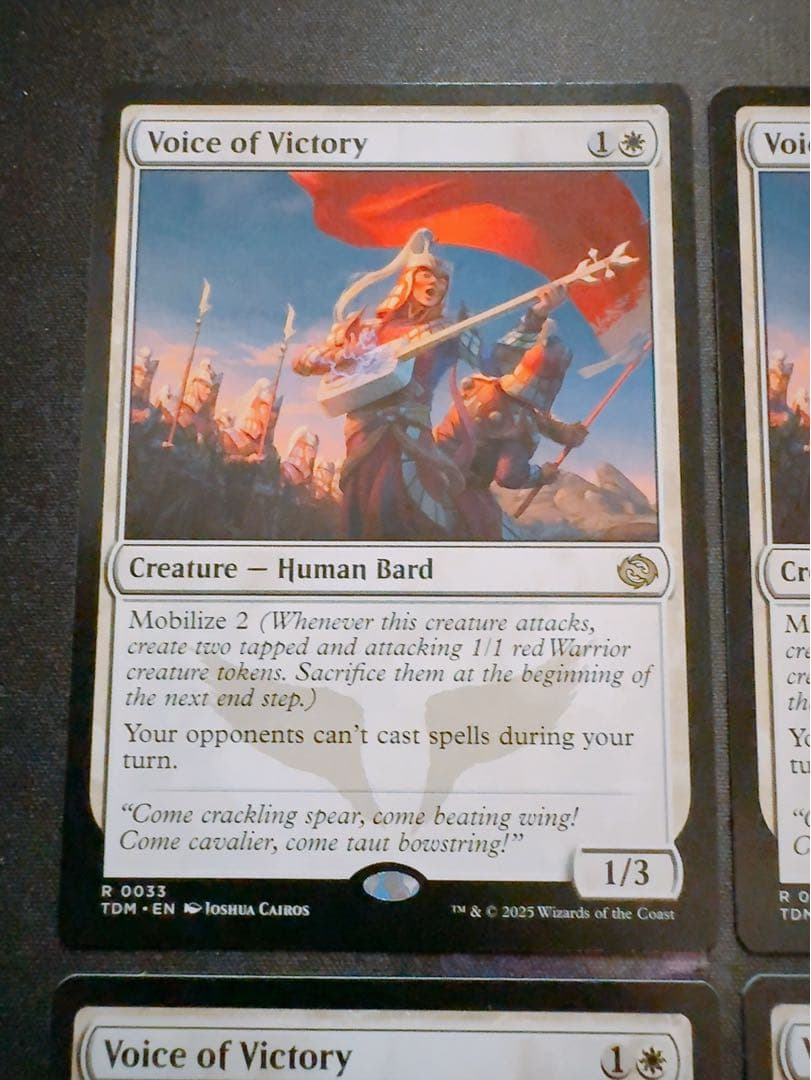 勝利の楽士　英語　4枚セット