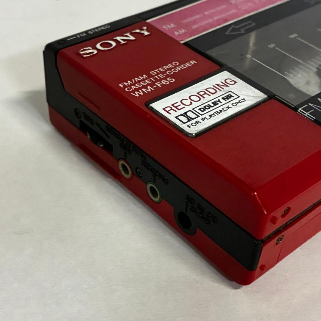 SONY WM-F65 ウォークマン 本体 赤色 レトロ 現状品