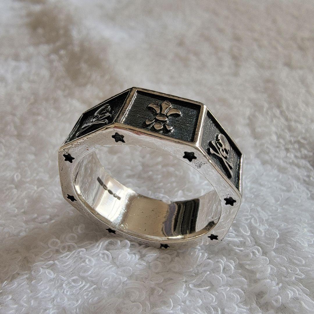 Hide + A&G 八角リング シルバー925 指輪 22号