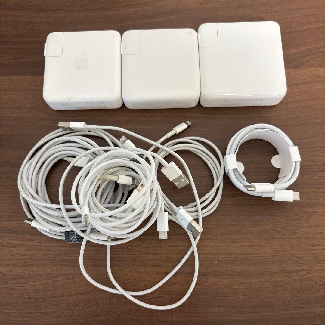 Apple純正、充電器、ケーブルセット、Lightning、タイプC