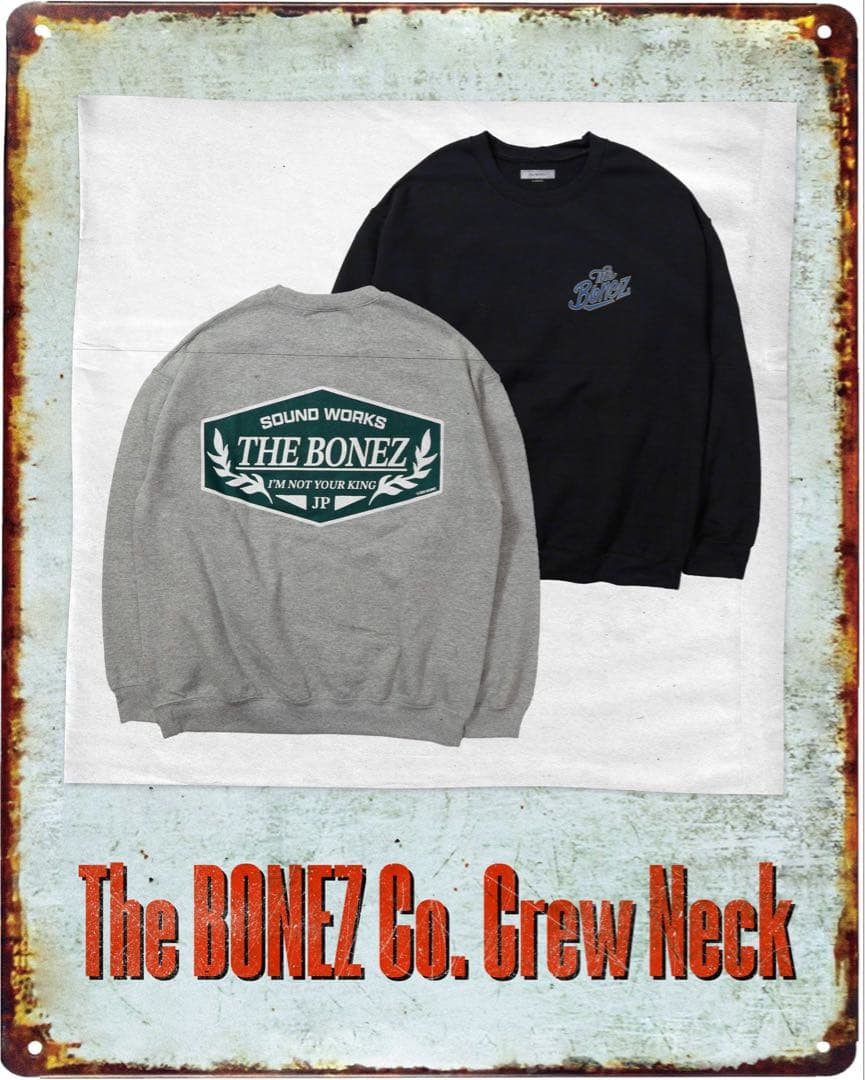 ミュージシャン XXL The BONEZ Co. Crew Neck