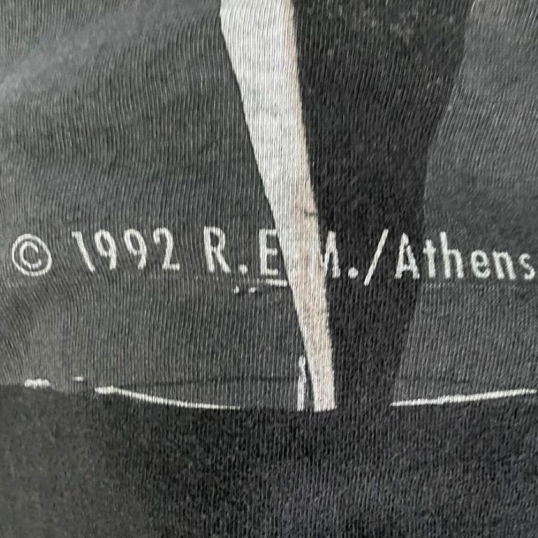 ★90s USA製 ビンテージ R.E.M. 名作 ブラック Tシャツ XL 黒