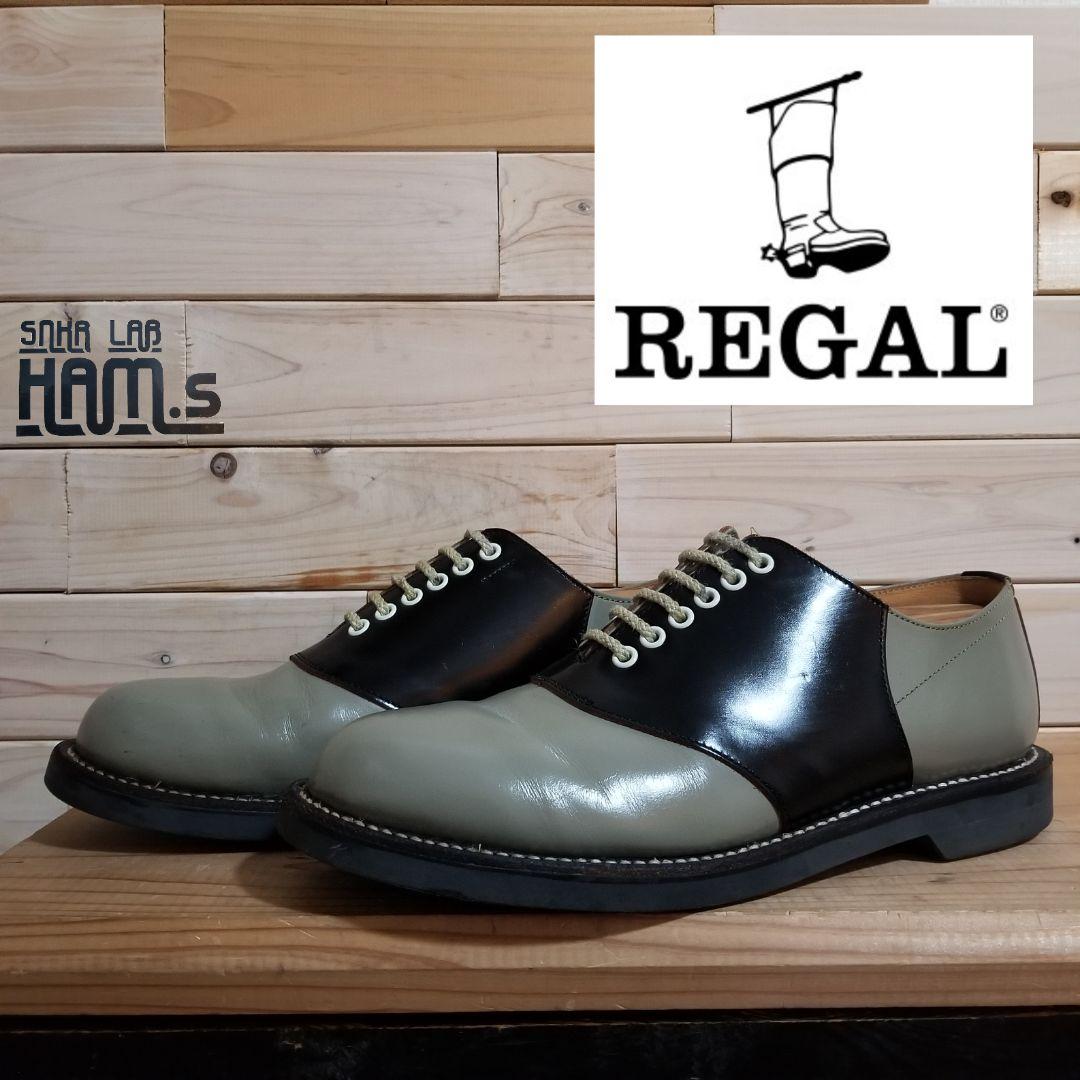美品　定番　REGAL　リーガル　サドルシューズ　2051　本革　25.5