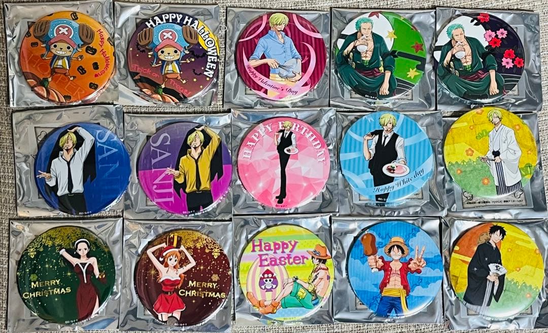 THE SEASONS ワンピース 缶バッジ フルコンプセット バラティエ 輩