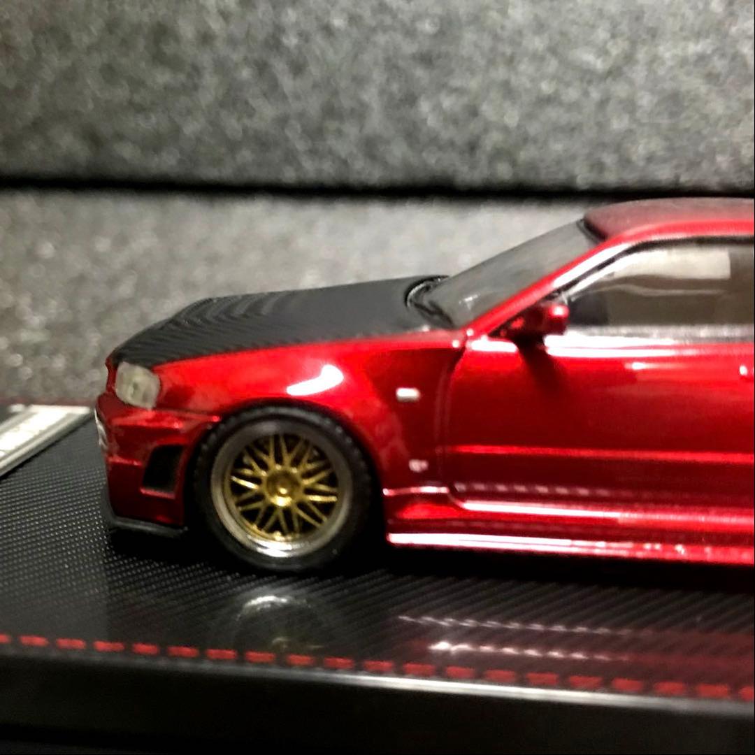 イグニッションモデル 1/64 スカイライン R34 GTR 限定レッド　未開封