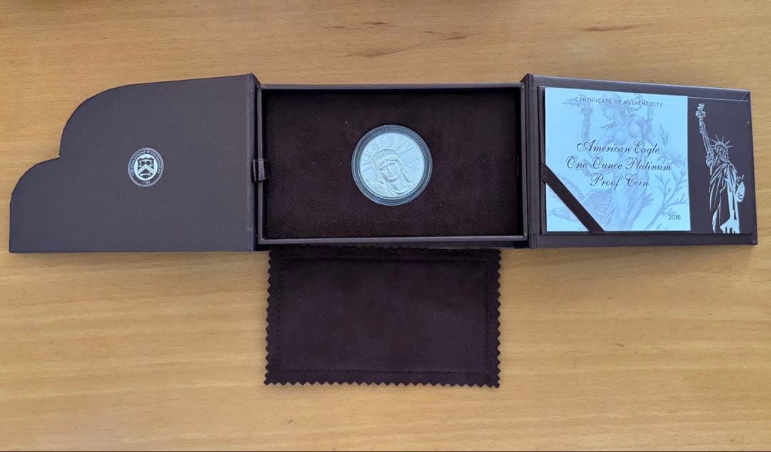 アメリカンイーグル 1オンス プラチナプルーフ 2016年