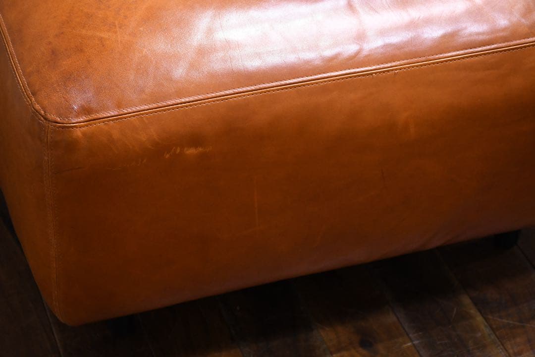 EEK89 総本革/レザー オットマン スツール スクエア型 足置き 腰掛け
