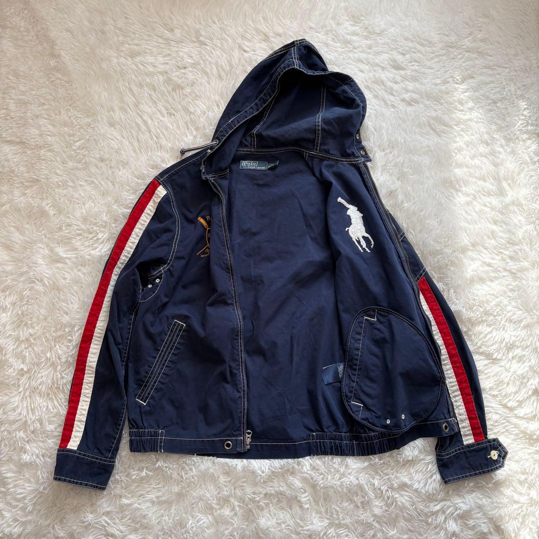 【人気】POLO ラルフローレン ビッグポニー フードドリズラージャケット XS