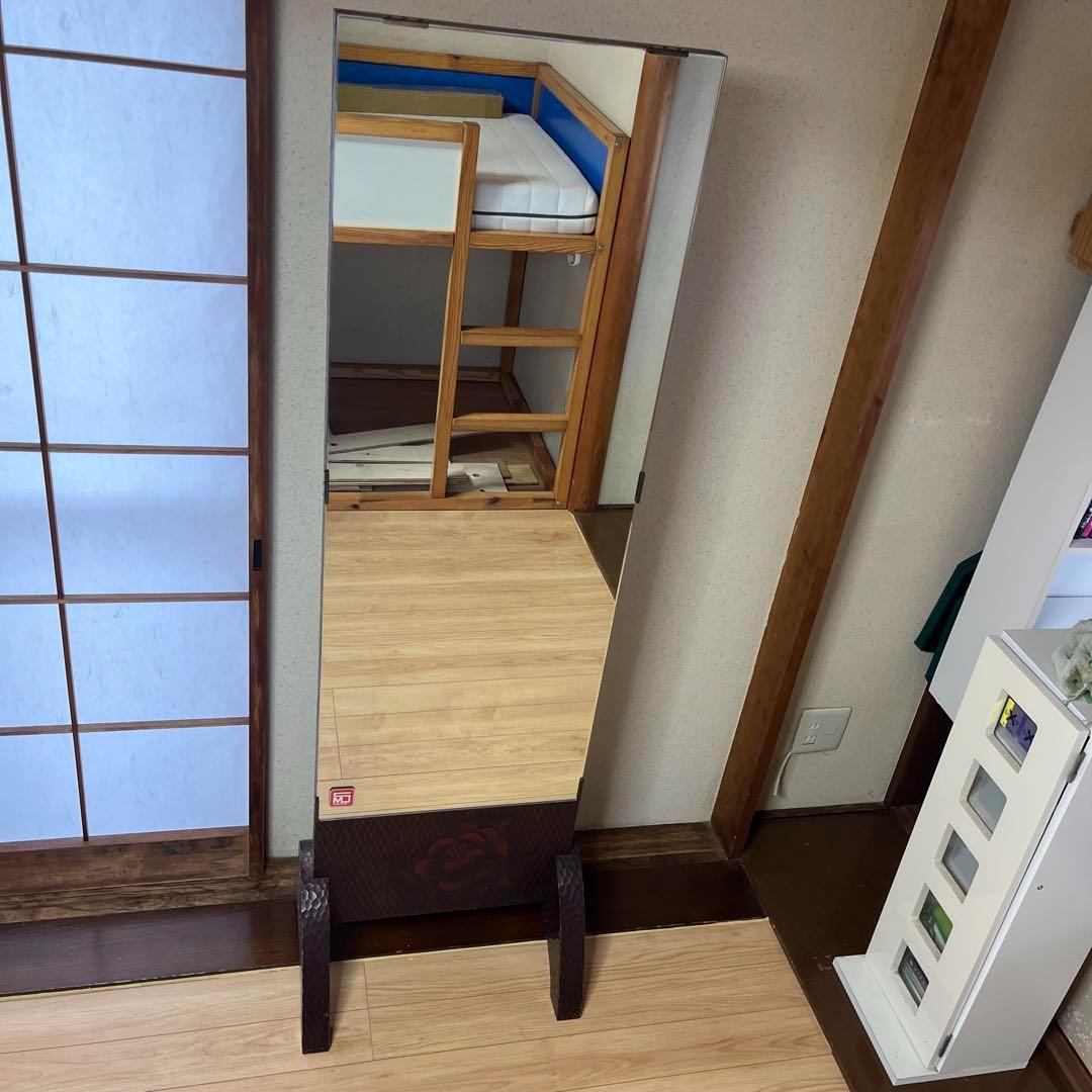 鎌倉彫　姿見　鏡　ミラー