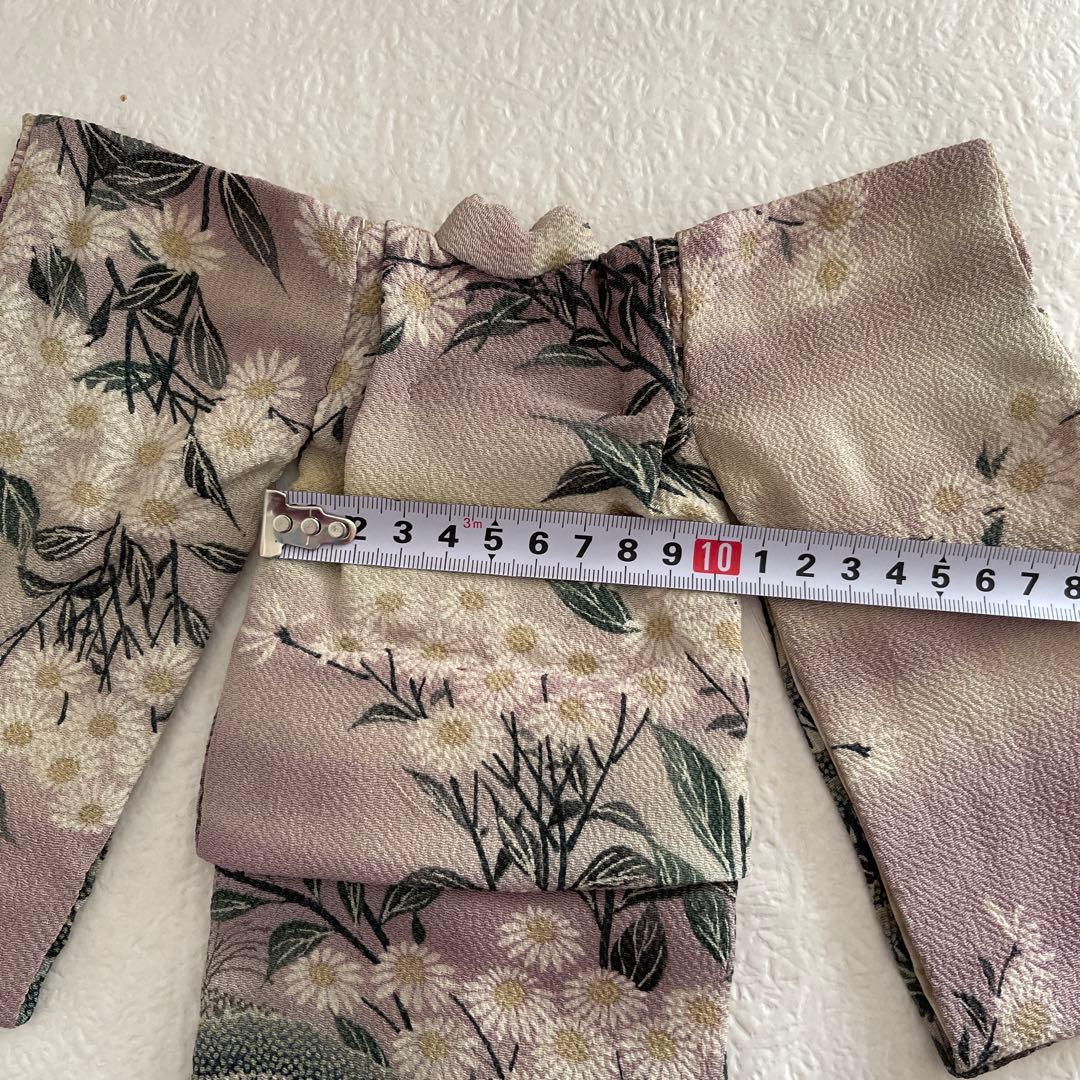 10147 人形の着物　江戸ちりめん　古布　6号