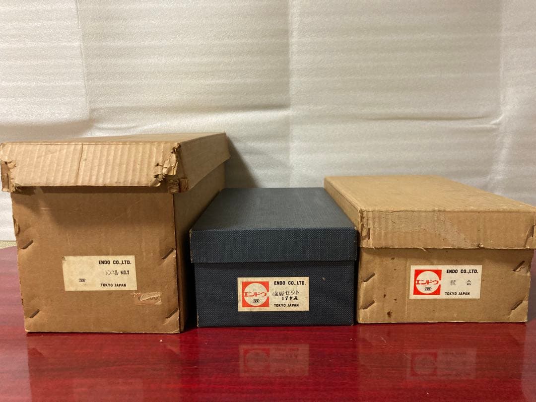 エンドウ　トンネル・駅舎・橋脚セット　鉄道/TOKYO JAPAN 3点セット