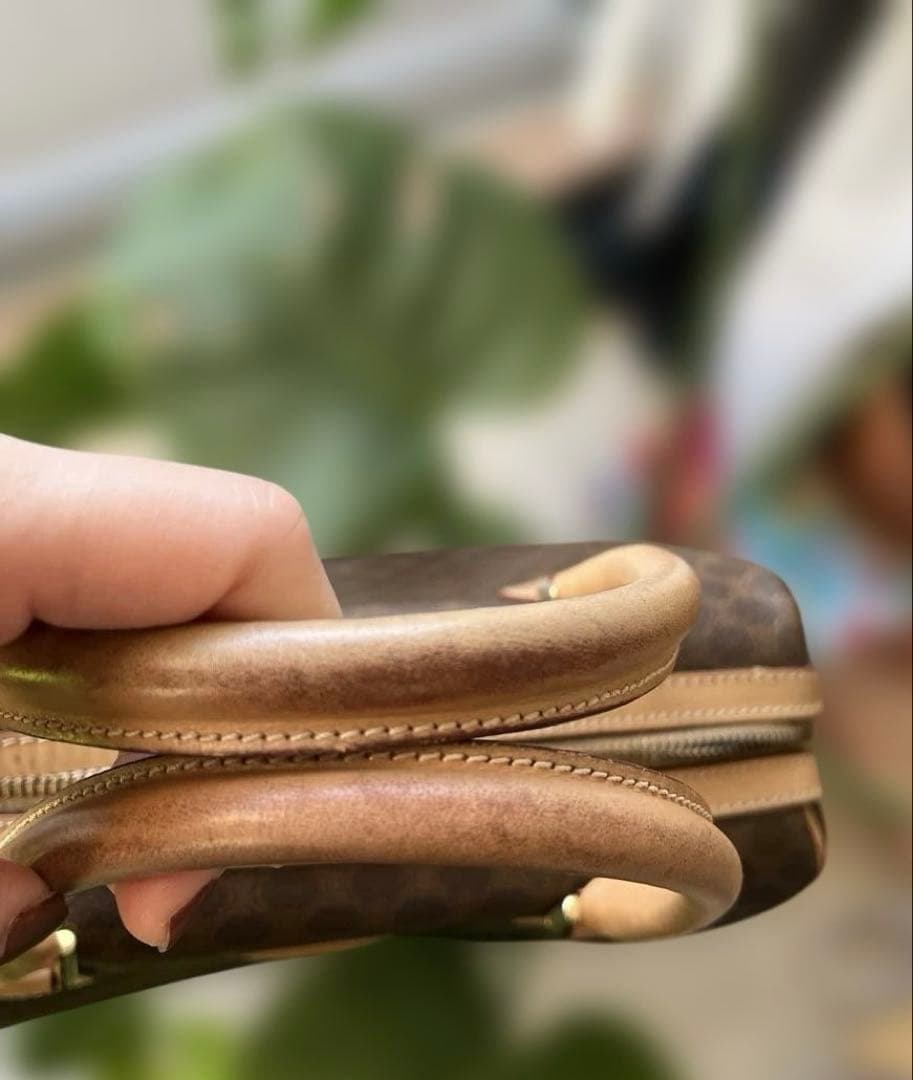 CELINE ⭐︎ブラウン⭐︎マカダム柄ミニボストンハンドバッグ