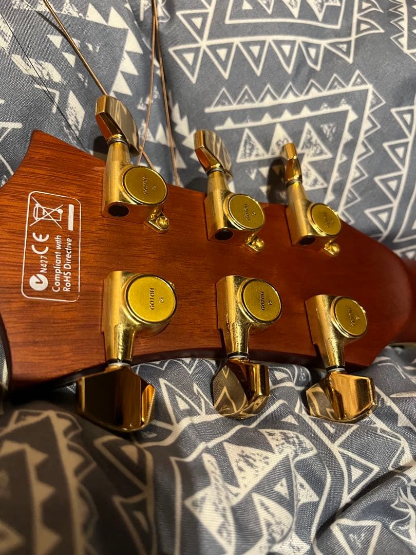 Elioth アコースティックギター　ペグGOTOHマグナムロック改