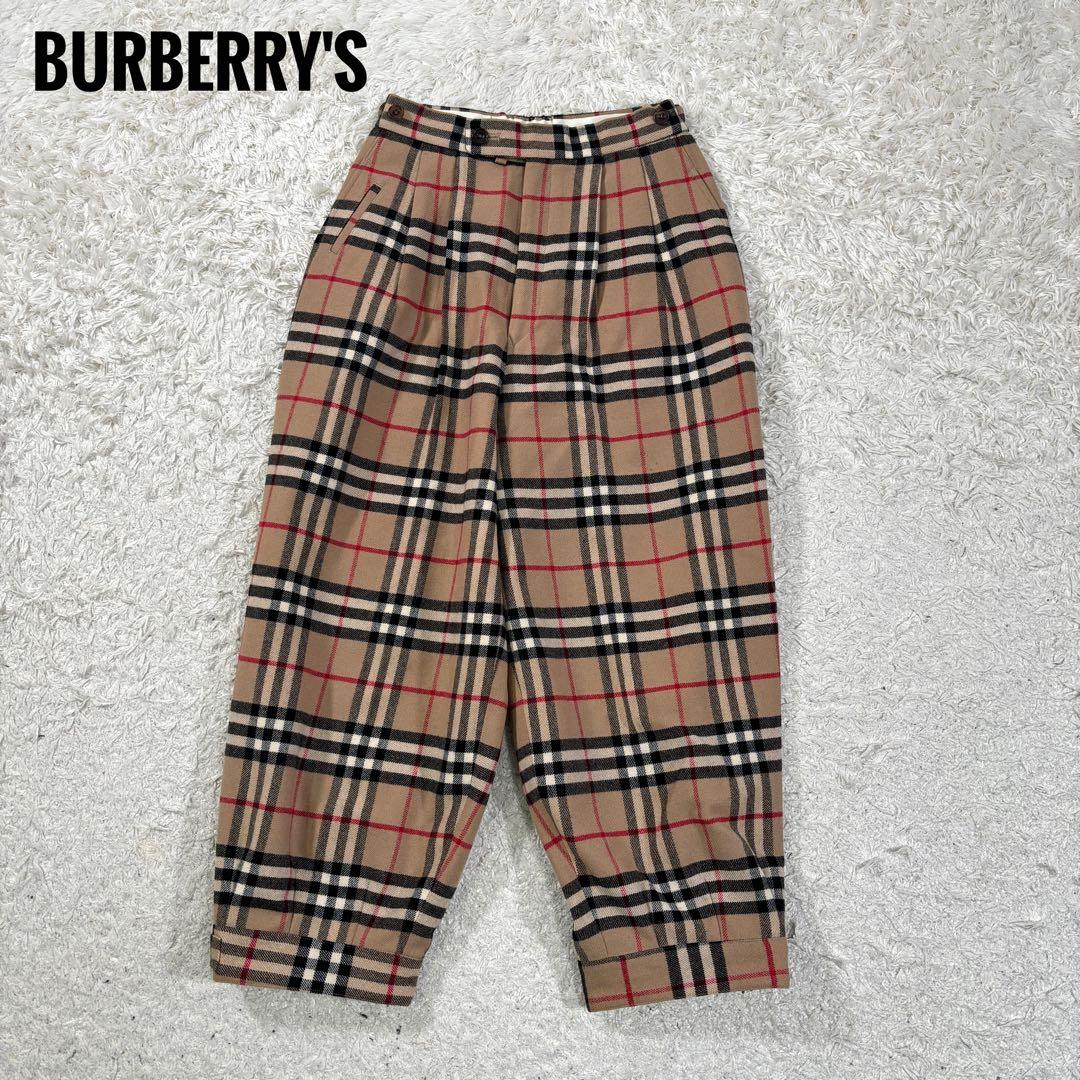 バーバリーズ　希少デザイン　ノバチェック　ビンテージ　ウール　パンツ　3点