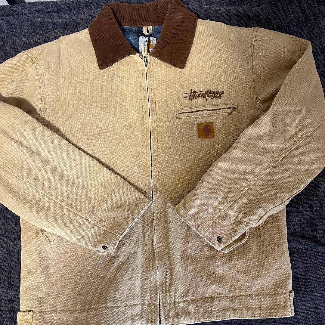 Carhartt WJ3141 ベージュ ジップアップジャケット S