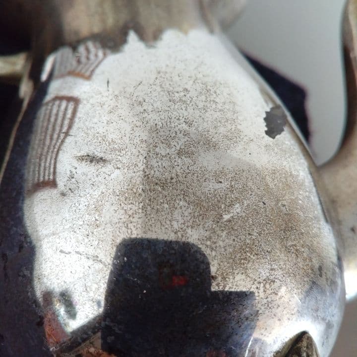 脚付きティーポット＆シュガーポットセット ビンテージ品 バラのレリーフ