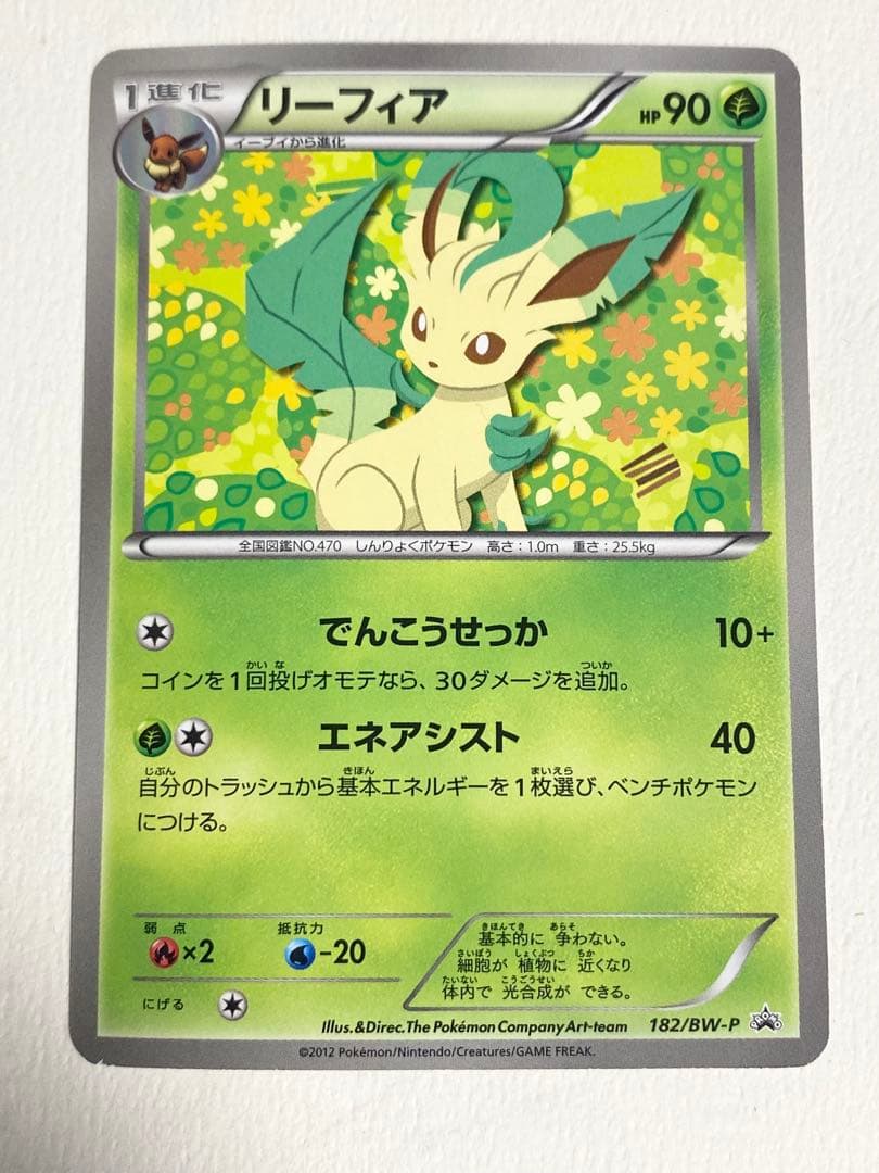 ポケモンカード　bw-p リーフィア　イーブイコレクション　ファイル　プロモ