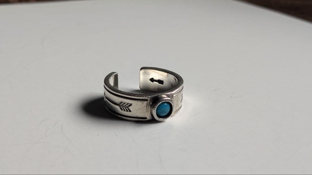 north works ターコイズ シルバーオープンリング 25号
