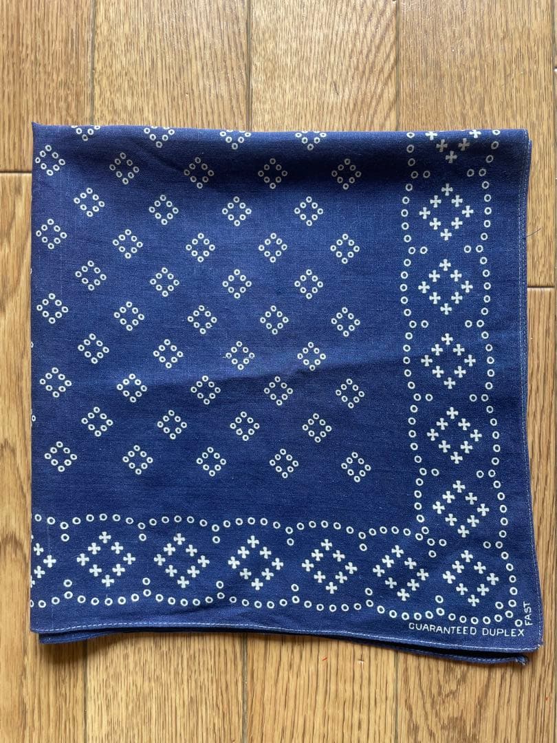 希少　2枚セット　GUARANTEED DUPLEX ネイビー バンダナ　ドット