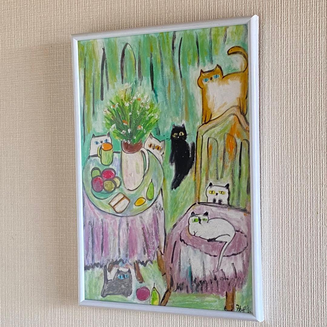 絵画 。手描き【蘭が咲いて、香りがとても魅力的だ】