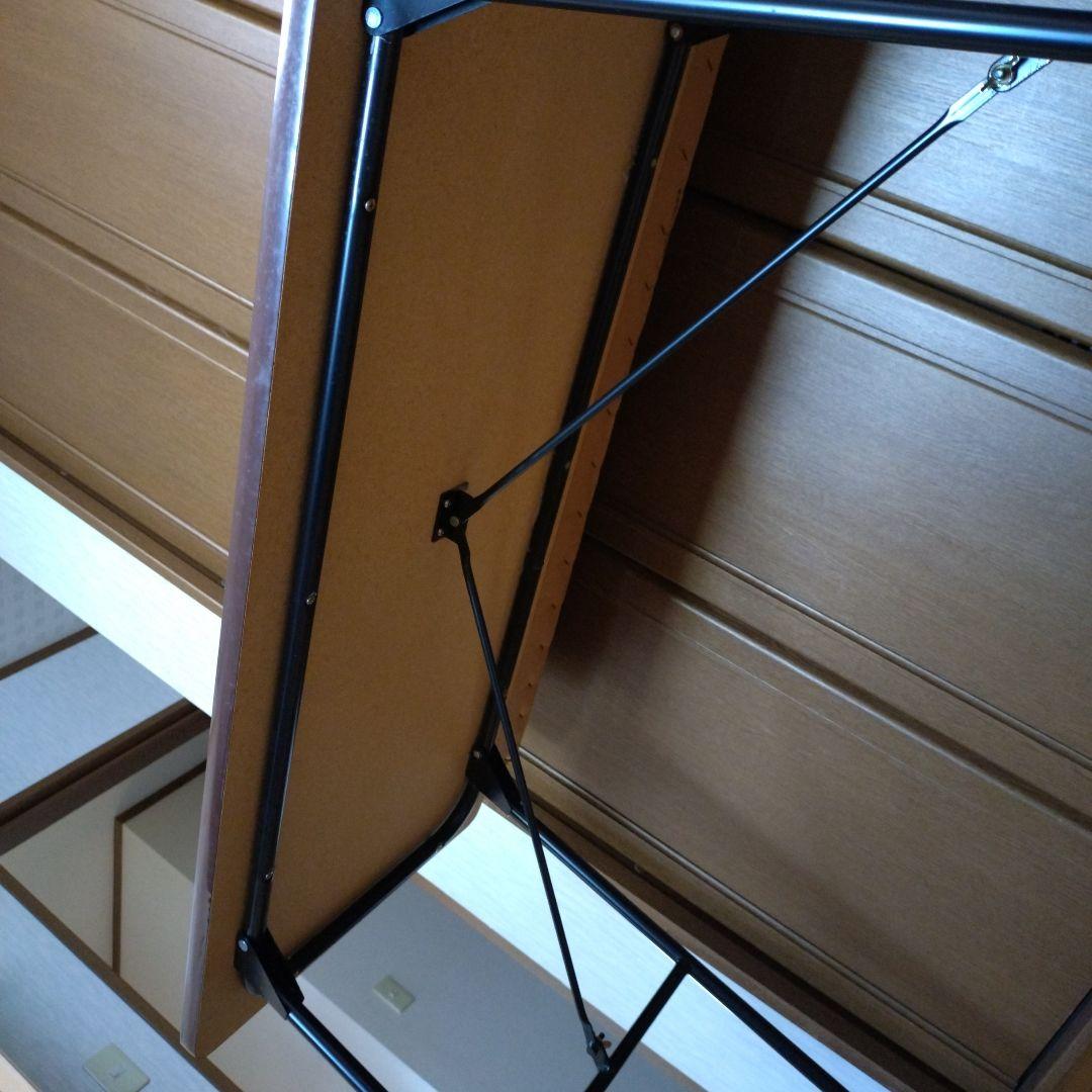 シルバー 折りたたみワイドテーブル