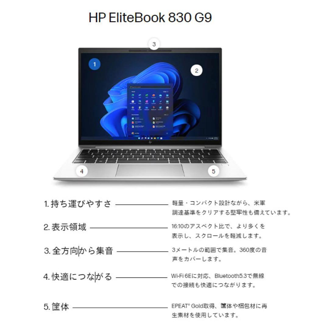 その他ノートPC本体 HP EliteBook 830 G9 83T64PA#ABJ
