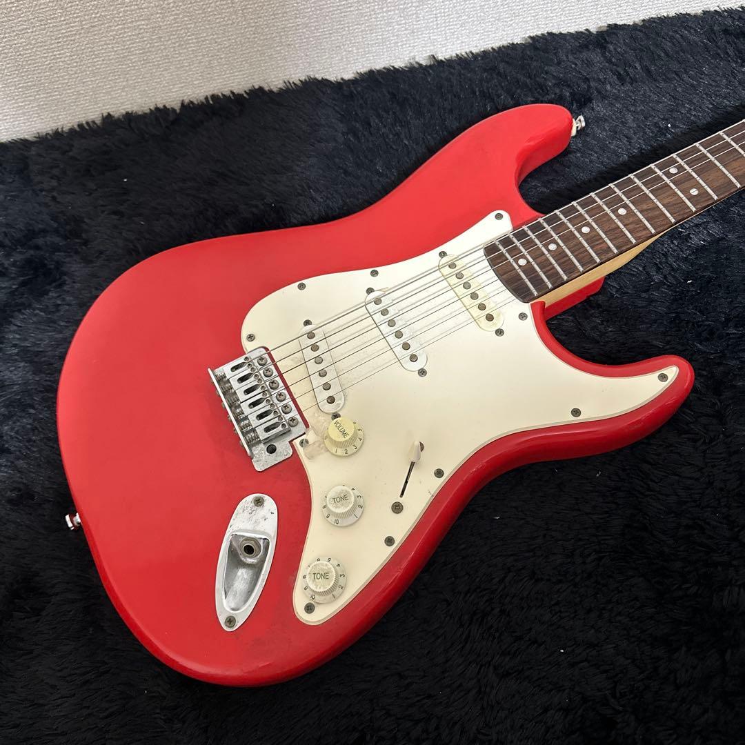 Squier Stratcaster エレキギター レッド ストラトキャスター