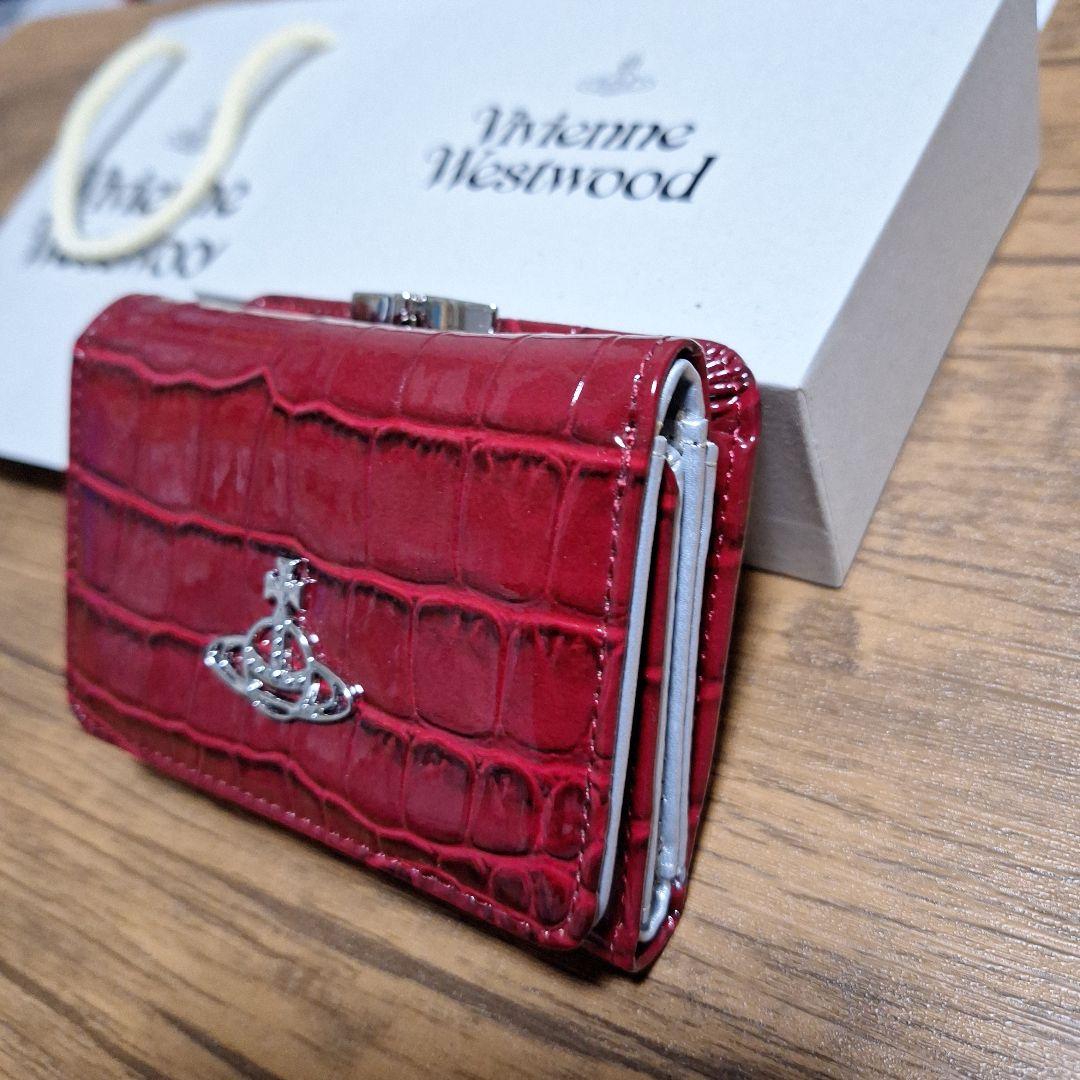 Vivienne Westwood 三つ折り財布 レッド　エナメル