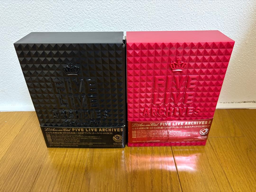 L'Arc〜en〜Ciel FIVE LIVE ARCHIVES1&2セット