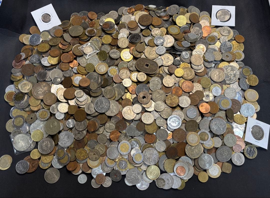 ワ*～様 古銭　外国　メダルなどまとめて10キロ