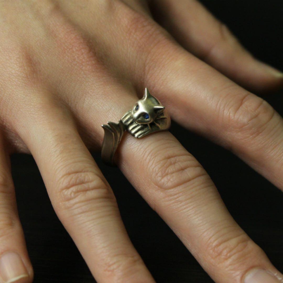 新品未開封品 ダークソウル × TORCH TORCH 銀猫の指輪 11号