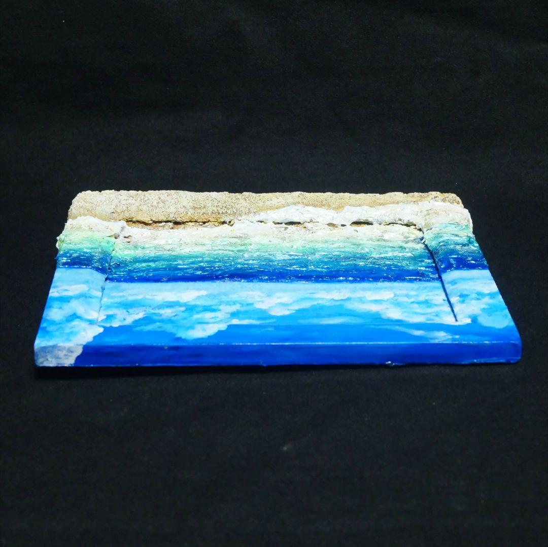 油絵 油彩 油彩画 絵 絵画 【夏の海】ミニ絵画