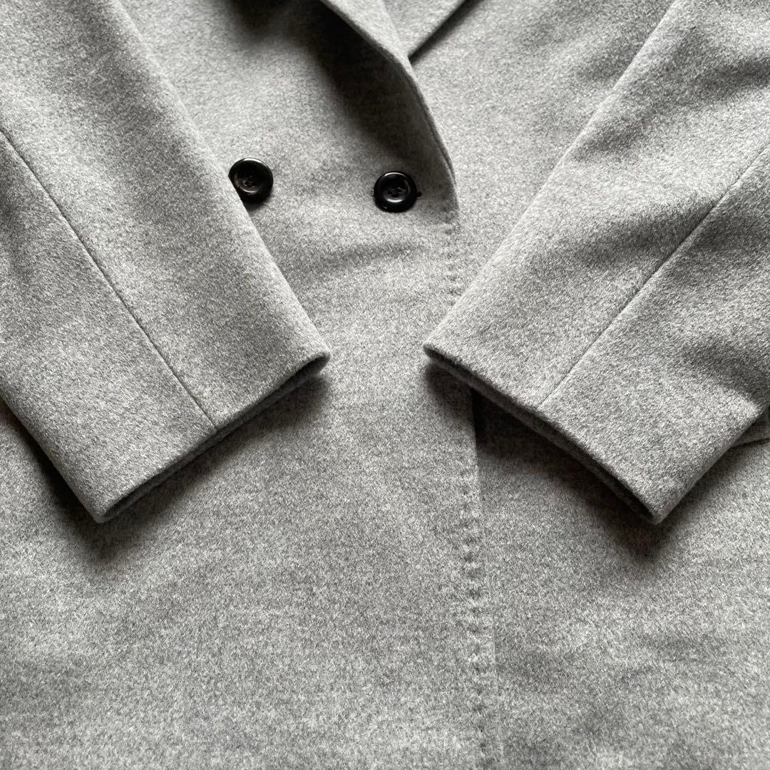 23区　ウールアンゴラビーバーチェスターコートライトグレー　46