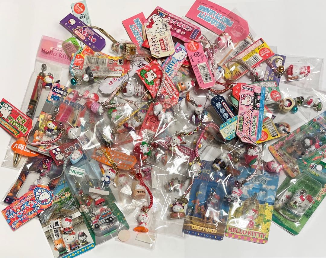 ご当地キティ 限定 レア 希少 根付 ストラップ まとめ売り サンリオ 平成