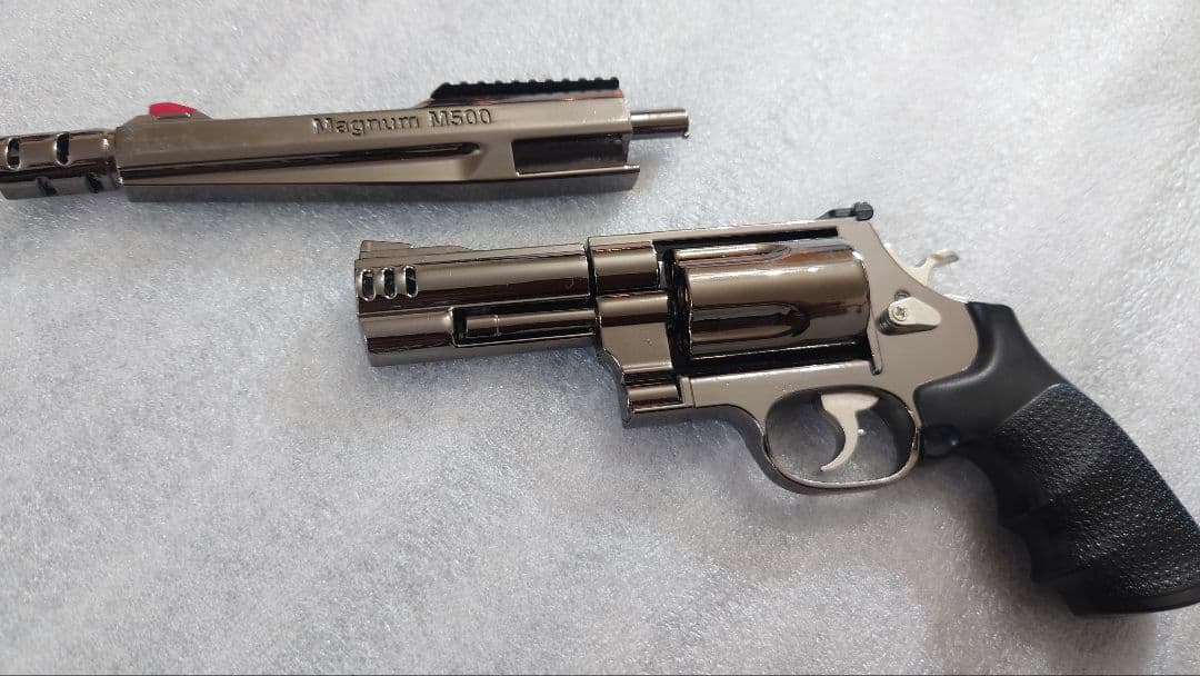 1:2サイズ　ミニチュアガン　S＆W　M500 銃身✕2