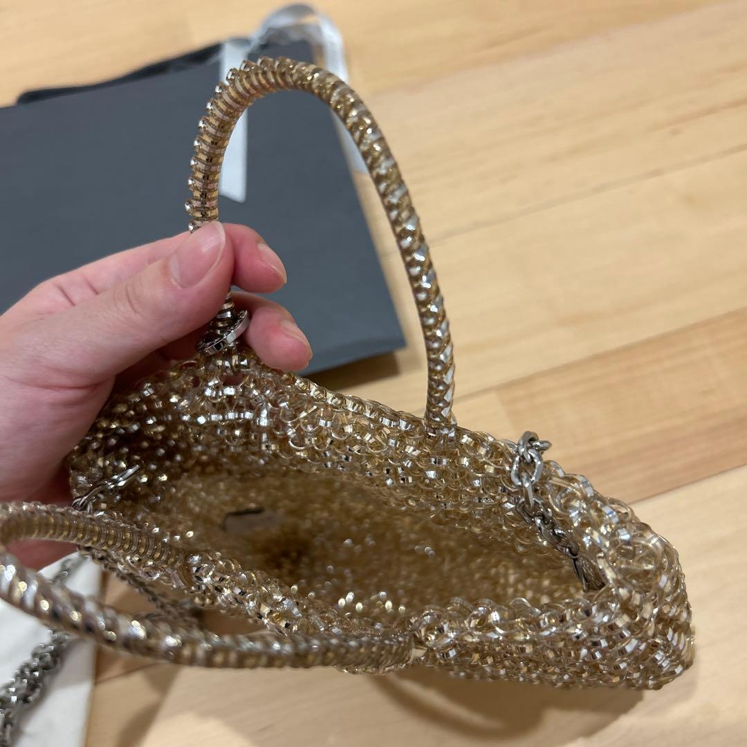 ANTEPRIMA ワイヤーバッグ ミニアトゥーラ シルバーゴールド