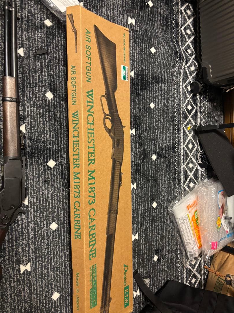 KTWウィンチェスター M1873 カービンフェイクウッド20mmレール付き