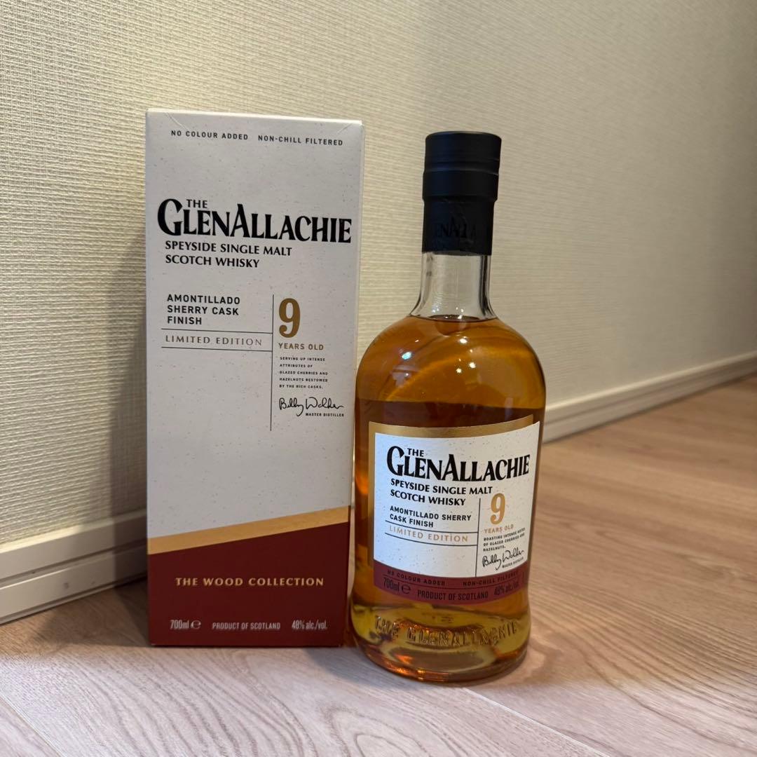 GlenAllachie 9年 アモンティリャードシェリーカスク 700ml