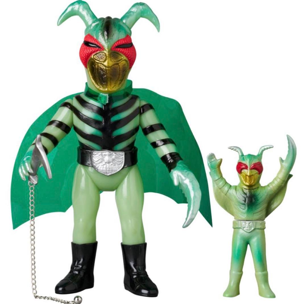 メディコム・トイ×東映レトロソフビ★カマキリ男 （鎖カマVer.）+ミニソフビ