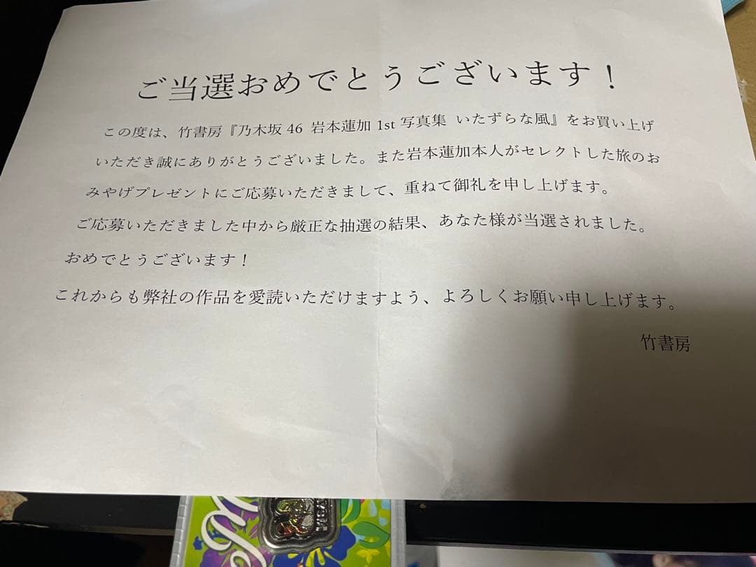 乃木坂46 岩本蓮加　写真集　お土産