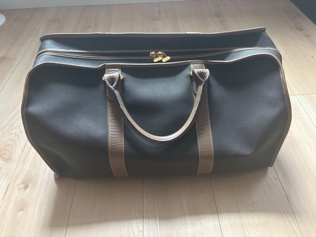 【dunhill ダンヒル】大型 ボストンバッグ★PVC×レザー★
