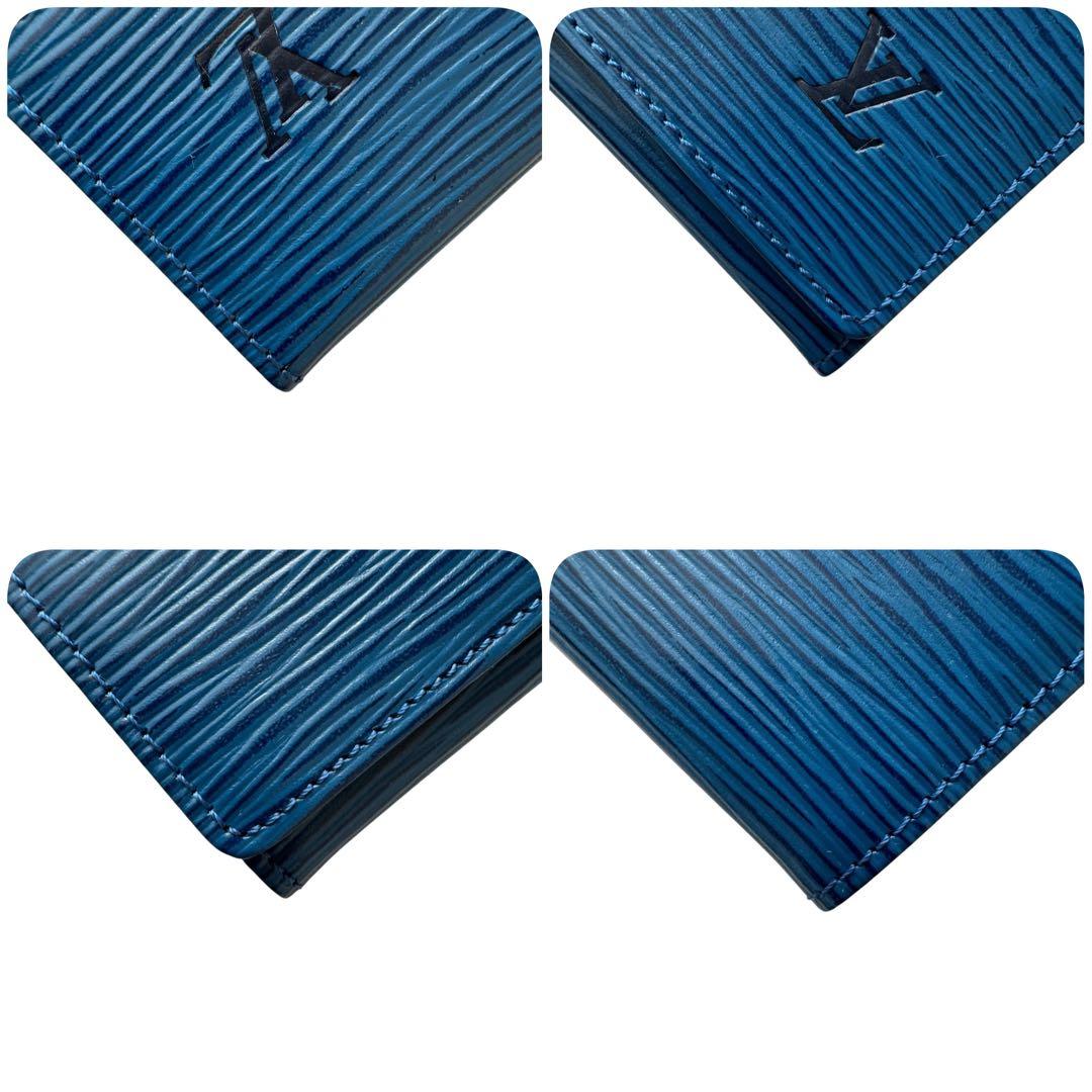 ルイヴィトン　ミュルティクレ4　エピ　 キーケース　4連　青　新品に近い