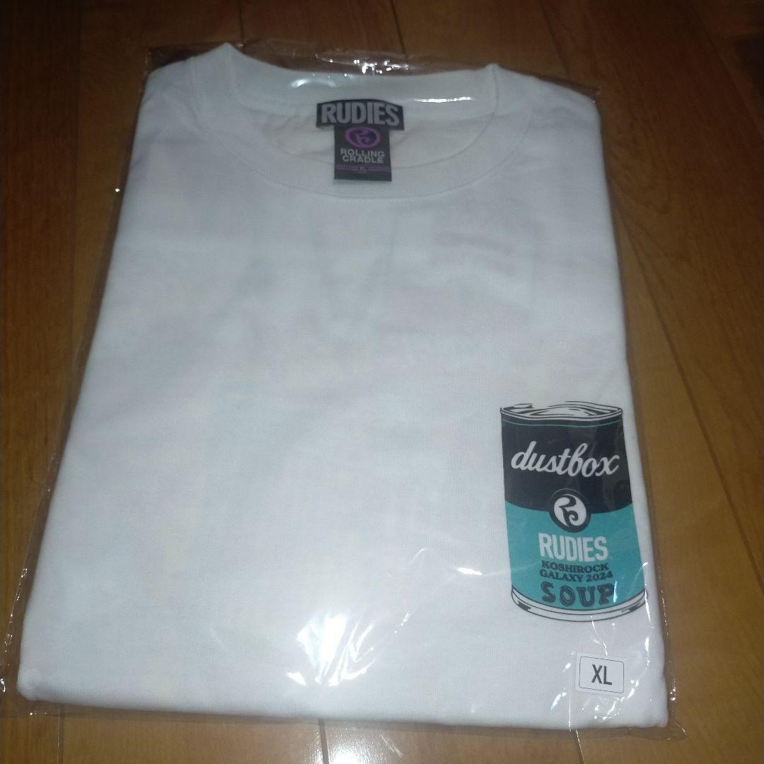 dustbox RUDIE'S×ROLLINGCRADLE ロンT 白/XL