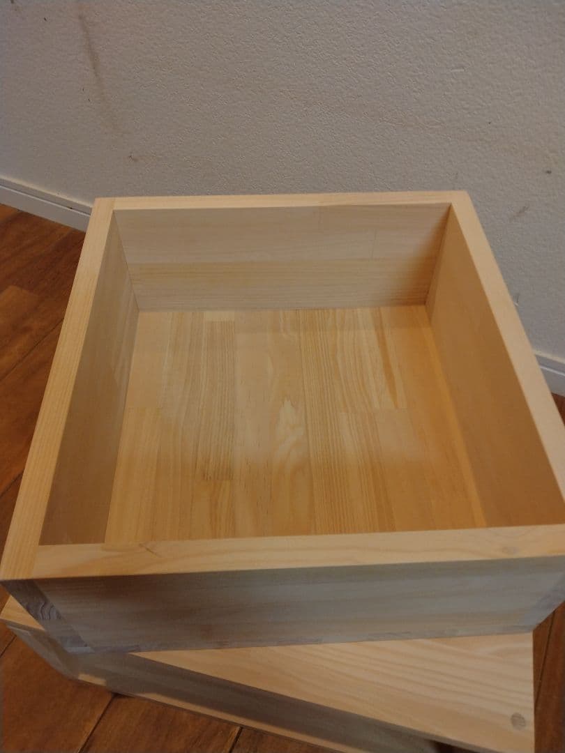 木製　ハンドメイド　オーダー　ロの字　引き出し　棚　シェルフ　ラック