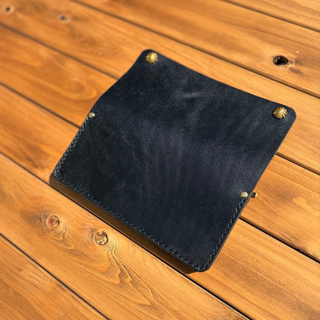 ロングトラッカーウォレット　北米産ステアハイド　アポロコンチョ