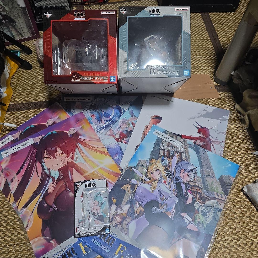 NIKKE 一番くじ　勝利の女神ニケ　A賞、B賞、F賞5点、E賞1点セット！